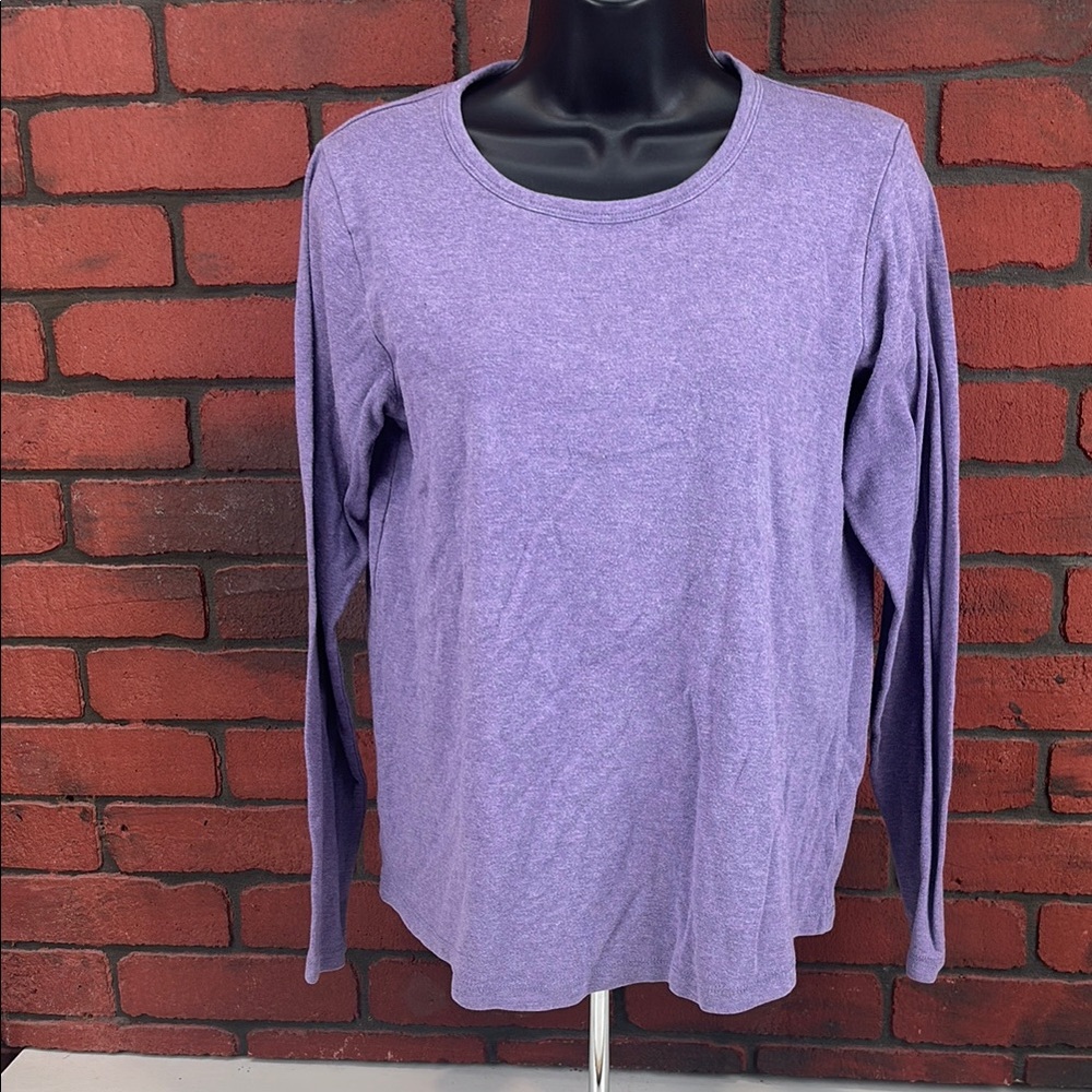Orvis Shirt Womens Medium Purple Long Sleeve‎